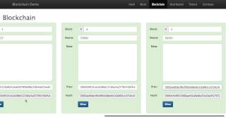 Blockchain 101  A Visual Demo [upl. by Birkle]