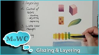 Watercolor Glazing and Layering Basics [upl. by Nnainot]