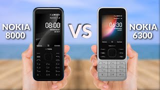 Nokia 8000 4G VS Nokia 6300 4G [upl. by Sahc693]