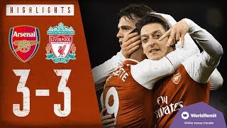 Arsenal 33 Liverpool  Arsenal Classics  Premier League highlights  2017 [upl. by Ahsinac]