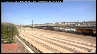 Barstow California USA  Virtual Railfan LIVE [upl. by Atalayah]