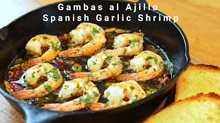 Gambas al Ajillo Spanish Garlic Shrimp Recipe [upl. by Otinauj]