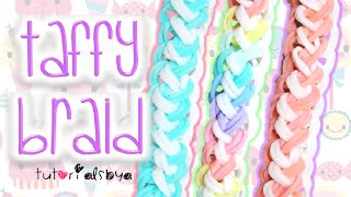 NEW Taffy Braid Rainbow Loom Bracelet Tutorial  How To [upl. by Nan]