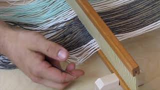 Beka Rigid Heddle Loom Warping Instructions [upl. by Odlabu]