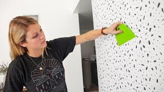 DIY Guide How To Hang Removable Wallpaper amp Wall Murals [upl. by Iretak336]