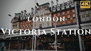 London Victoria Station Walk Through England 4K [upl. by Heindrick]