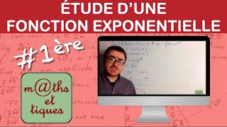 Etudier une fonction avec exponentielle  Première [upl. by Rakia]