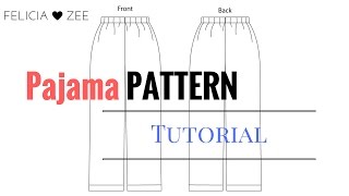 How To Make A Pajama Pants Pattern [upl. by Arym506]