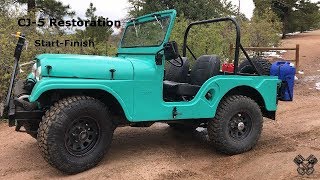 1965 Jeep CJ5 Restoration Full Video [upl. by Mayhs519]