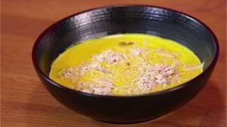 Recette de Velouté de potimarron chataîgne et foie gras  750g [upl. by Codie]