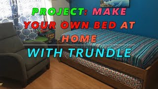 DIY Bed frame with trundle [upl. by Assiron]