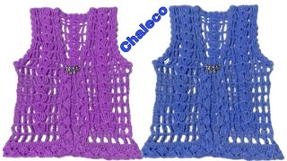 Chaleco calado tejido a crochet Paso A Paso [upl. by Yzus]