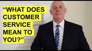 quotWHAT DOES CUSTOMER SERVICE MEAN TO YOUquot Interview Questions and TOPSCORING Answer [upl. by Shae]