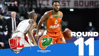 Bourg outlasts Cedevita  Round 11 Highlights  7DAYS EuroCup [upl. by Baalbeer]