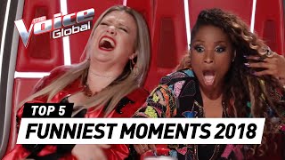 FUNNIEST MOMENTS in The Voice 2018 [upl. by Bidget]