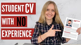 CV for Students with NO Experience FREE TEMPLATE [upl. by Aem]