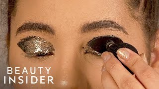 How To Instantly Apply Glitter Eyeshadow With A Stamp [upl. by Cochrane]