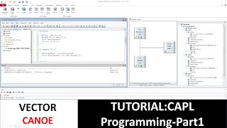 Vector CANoe CAPL Programming Part 1 [upl. by Nwahsram]