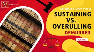 Sustaining a Demurrer versus Overruling explained [upl. by Alleoj804]