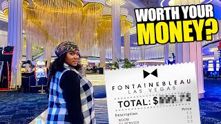 Our Stay in the CHEAPEST Room at NEW Fontainebleau Las Vegas Luxury Hotel amp Casino [upl. by Ayam]