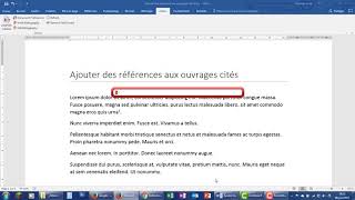 Zotero  Insérer une citation dans Word [upl. by Une]