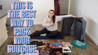 The BEST Way To Pack A Suitcase For Travel  PROVEN METHOD [upl. by Selrahc]