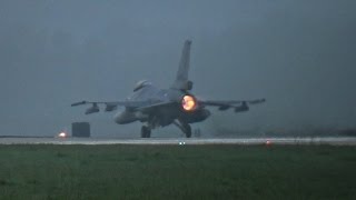 Loud Afterburner Takeoffs at FRISIAN FLAG 2016 [upl. by Nyleahs]