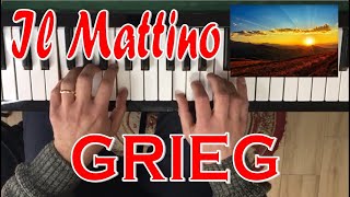 Il Mattino di E Grieg per Pianoforte  Tutorial Facilissimo [upl. by Nysila251]