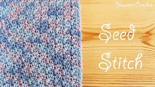 Super easy crochet Seed Stitch [upl. by Htial]