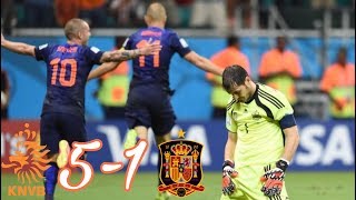 Netherlands vs Spain 51 All Goals And Highlights  FIFA World Cup 2014 [upl. by Eldred]