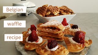 Belgian waffle recipe  Belgijske vafle [upl. by Narine484]