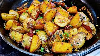 So Good Pan Fried Potatoes Recipe [upl. by Aneg]