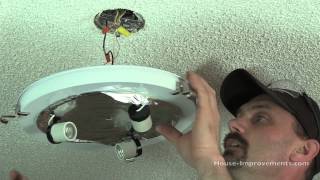 How To Replace A Ceiling Light Fixture [upl. by Herzog680]