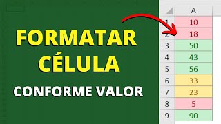 FORMATAR CÉLULA CONFORME VALOR  Formatação Condicional PT1 Regras de Realça das Células [upl. by Pickar]