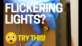 How to Fix Flickering Lights in Your House  Blinking  Flashing [upl. by Lorinda]