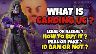 What is CARDING UC in PUBG   Legal Or Illegal 🤔 [upl. by Ahsiel68]