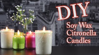 DIY Candles with Soy Wax and Citronella [upl. by Mali713]