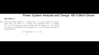 power system analysis and design 6th edition solution شرح [upl. by Meehahs]