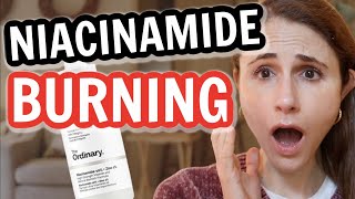 Why NIACINAMIDE BURNS amp CAUSES REDNESS Dr Dray [upl. by Ahen]