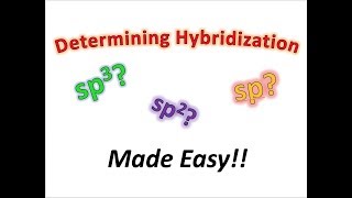 Determining Sp3 Sp2 Sp Hybridization Made Easy  Organic Chemistry [upl. by Bekah]