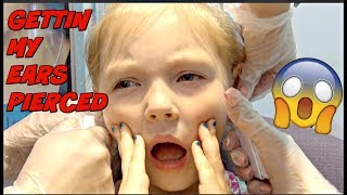 KAIA gets her EARS PIERCED SHOPPING for JOJO BOWS TOYTASTIC family VLOG The TOYTASTIC Sisters [upl. by Ecirahc520]