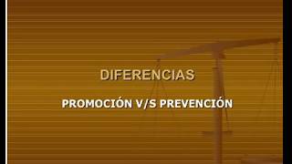 Diferencia entre Promoción y Prevención de la Salud [upl. by Ias]