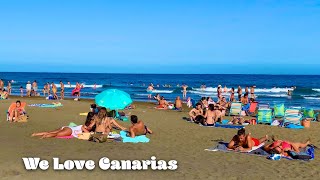 Gran Canaria Beachwalk Playa del Ingles Maspalomas San Agustin 🏖 [upl. by Idnic485]