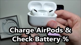 How to Charge AirPods Pro amp Check Battery [upl. by Dressler193]