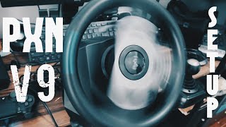 PXN V9 Racing Wheel Unboxing and Quick Setup [upl. by Lucilia]