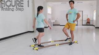 Philippine Folk dance  Tinikling  Tutorial  FIGURE 1 to 8 [upl. by Folsom]