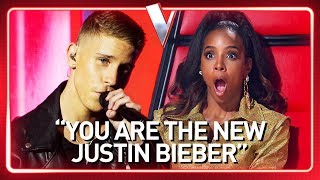 NEW JUSTIN BIEBER discovered in The Voice  Journey 61 [upl. by Osrock82]