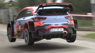 Thierry Neuville at Rally Legend 2019  Hyundai i20 WRC Launch Control Donuts Jumps amp More [upl. by Ninel]