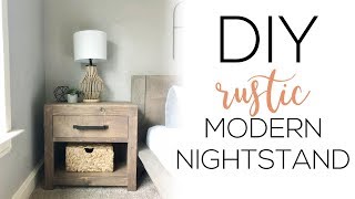 DIY Modern Rustic Nightstand [upl. by Anirt]