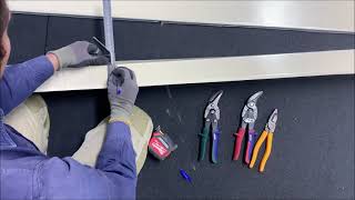 How to  Cut right angle trunking [upl. by Anaujit810]